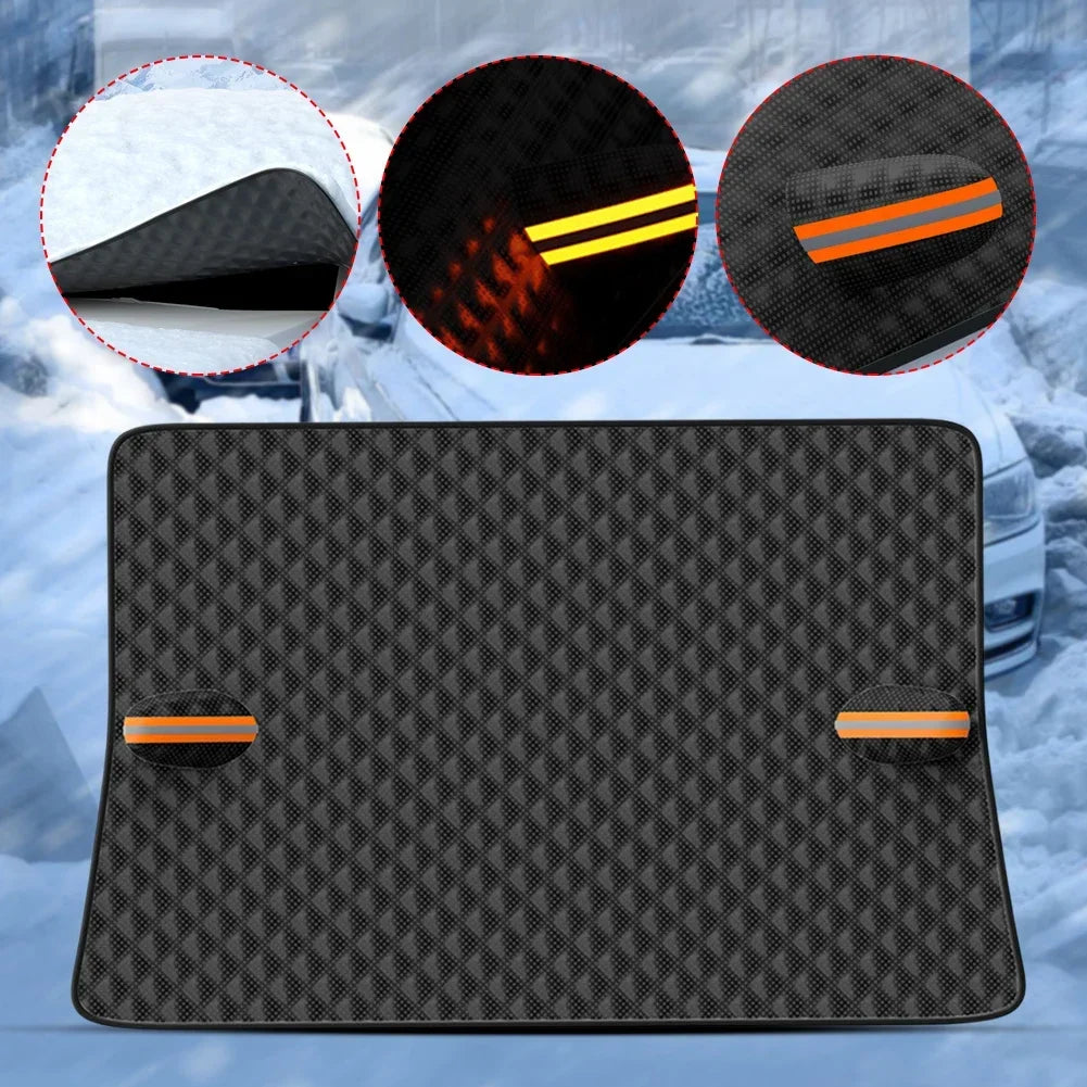 Couverture pare-brise Polyester durable, protection contre la neige et le gel