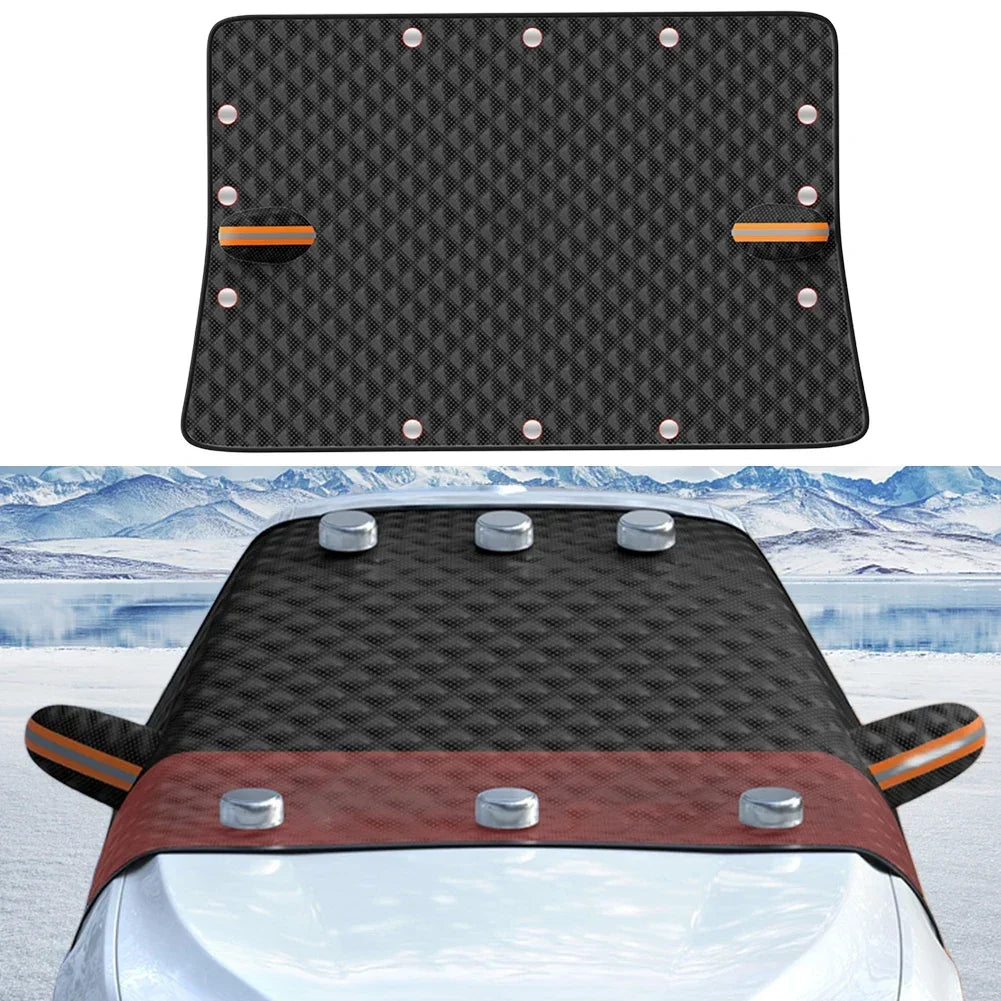 Couverture pare-brise Polyester durable, protection contre la neige et le gel