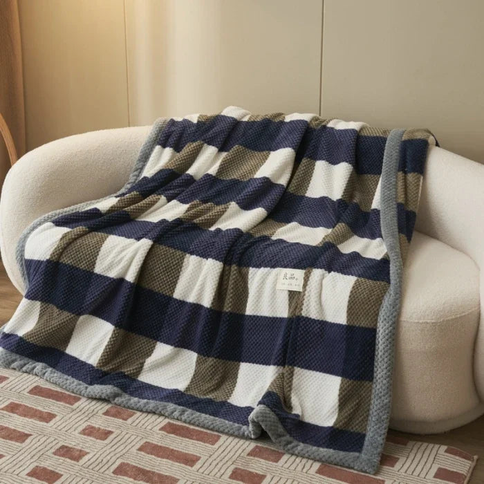 Couverture tricotée canapé
