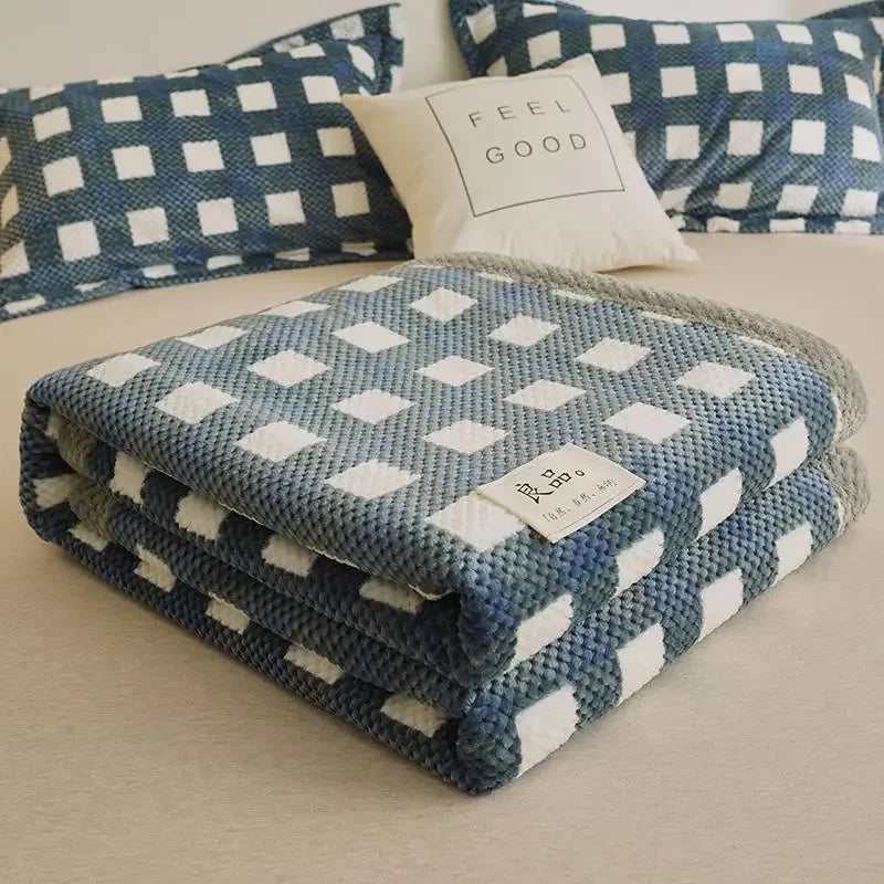 Couverture tricotée canapé