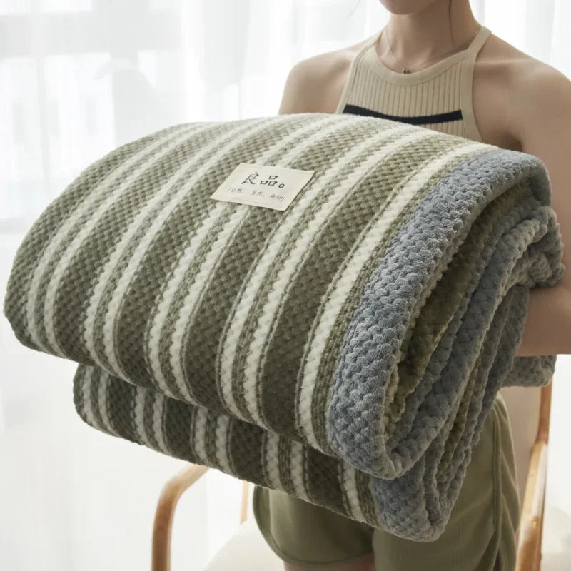 Couverture tricotée canapé
